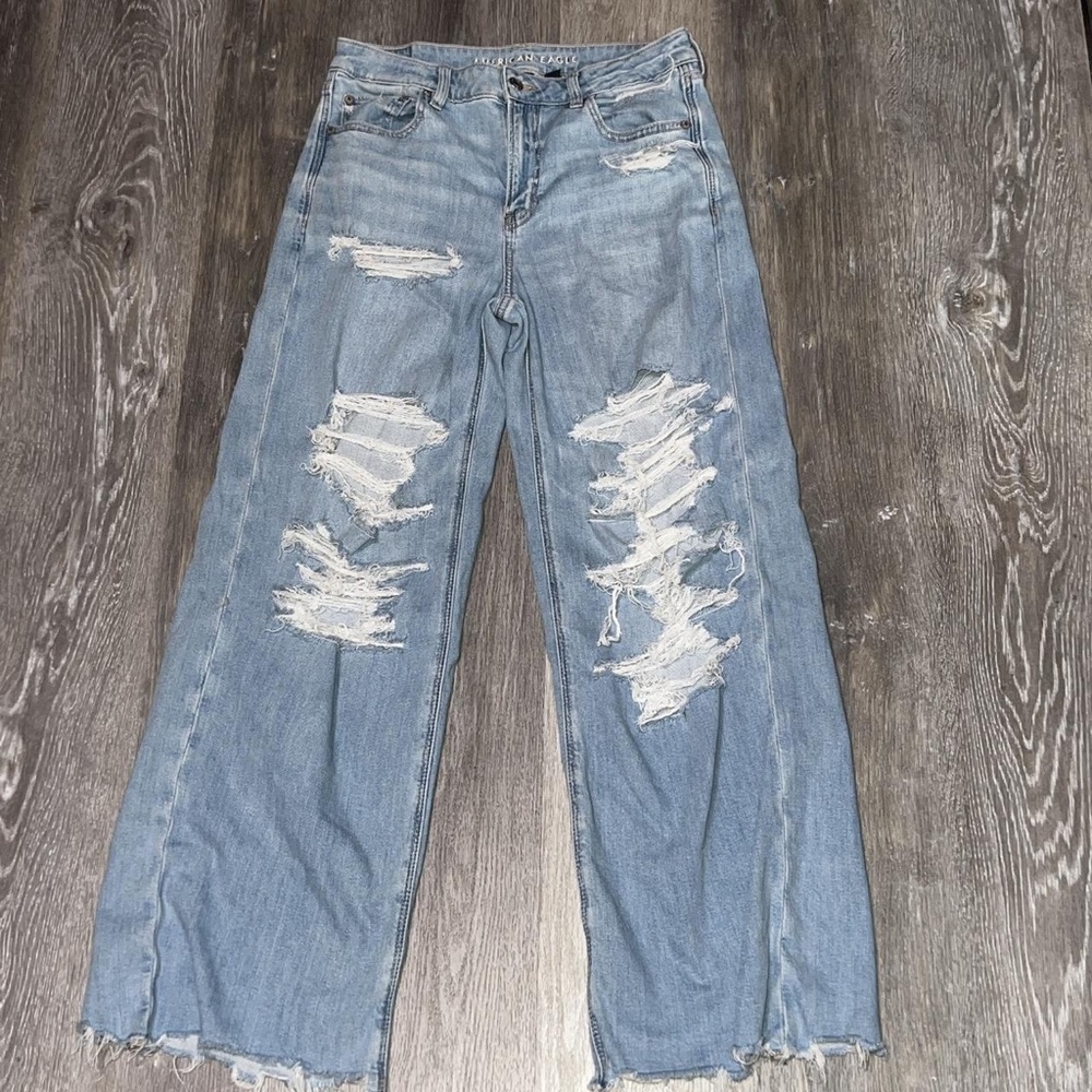 Distressed Blue Women's Jeans